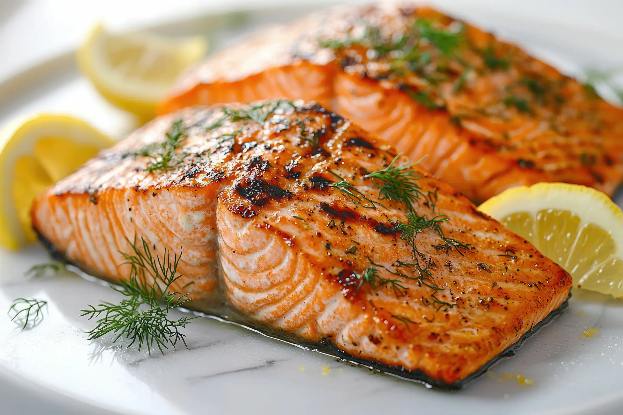 Cedar-Planked Grilled Salmon with Lemon-Dill Butter