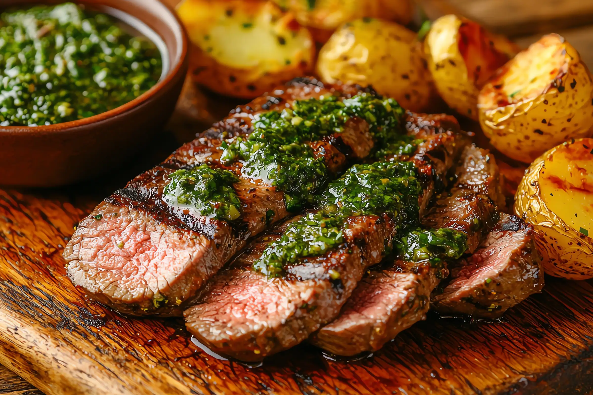 Coffee-Rubbed Tri-Tip with Chimichurri